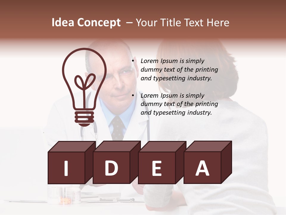 Senior Care Pain PowerPoint Template