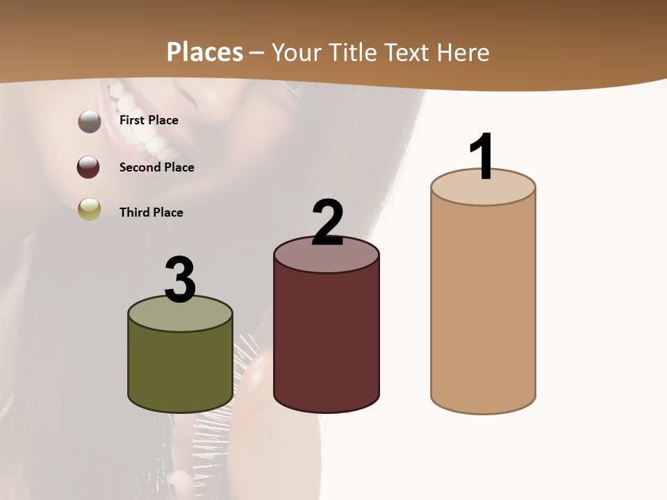 Hair Care Brunette PowerPoint Template