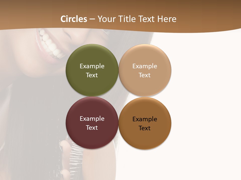 Hair Care Brunette PowerPoint Template
