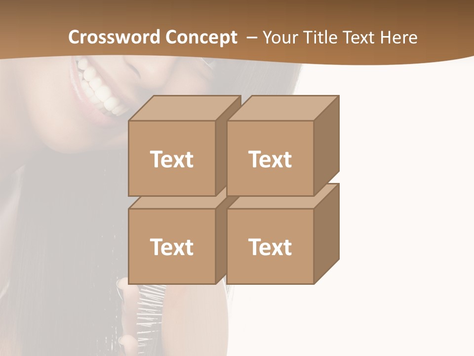 Hair Care Brunette PowerPoint Template