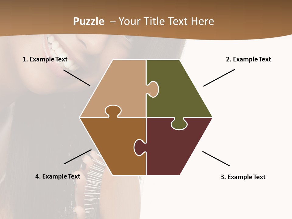 Hair Care Brunette PowerPoint Template