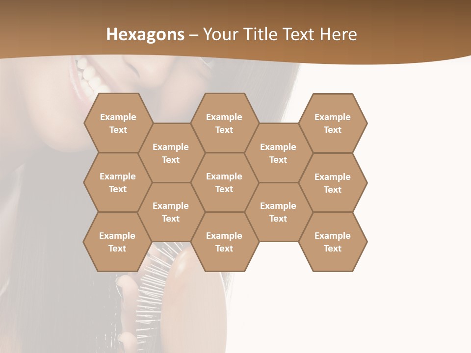 Hair Care Brunette PowerPoint Template