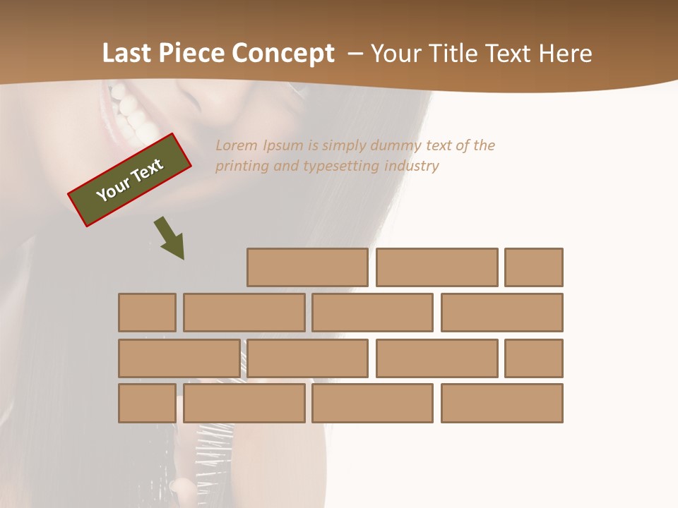 Hair Care Brunette PowerPoint Template