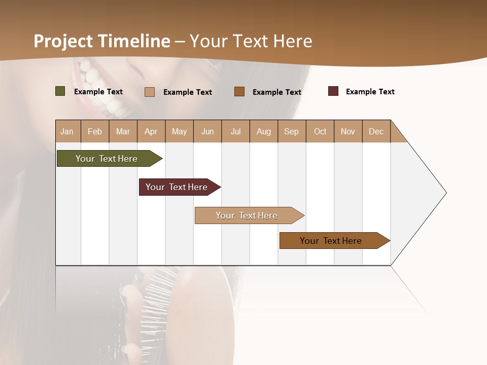 Hair Care Brunette PowerPoint Template