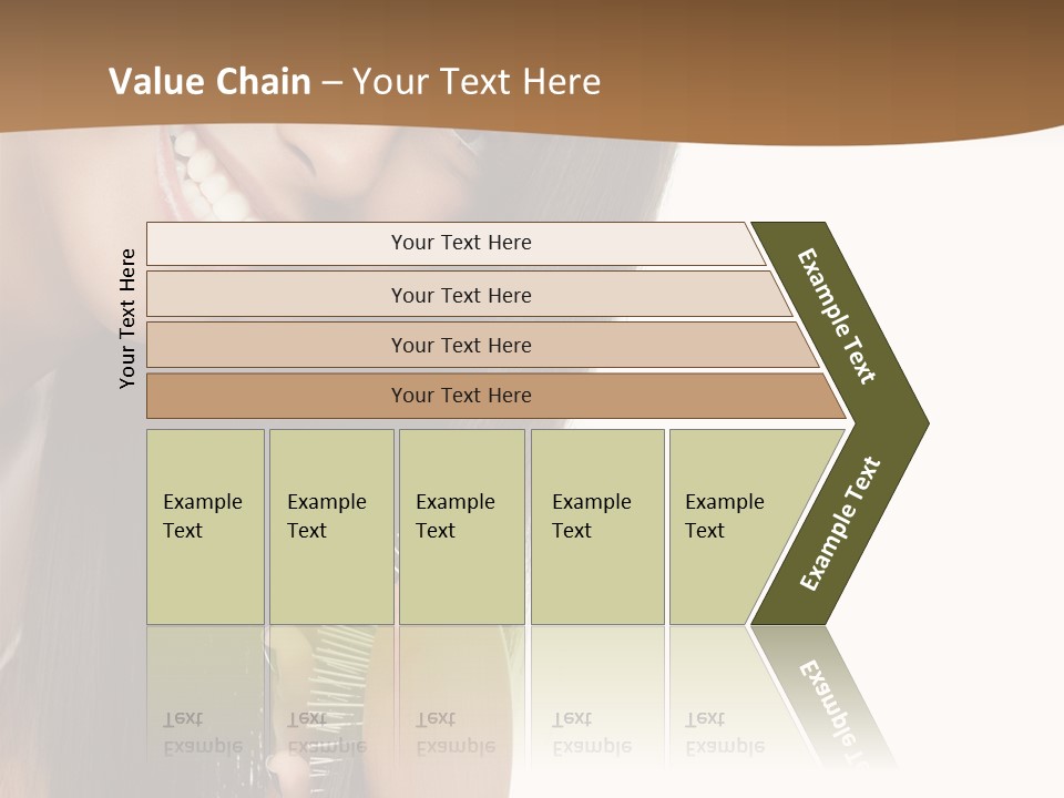 Hair Care Brunette PowerPoint Template