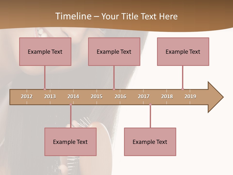 Hair Care Brunette PowerPoint Template