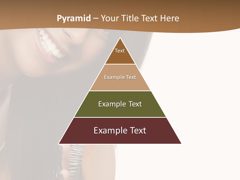 Hair Care Brunette PowerPoint Template