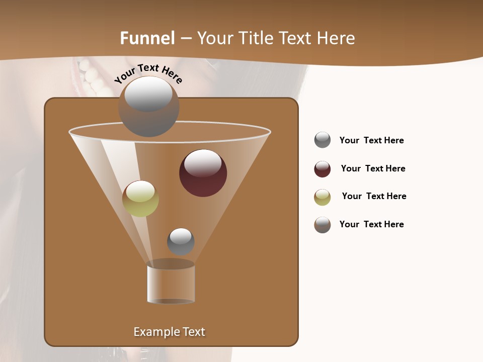 Hair Care Brunette PowerPoint Template