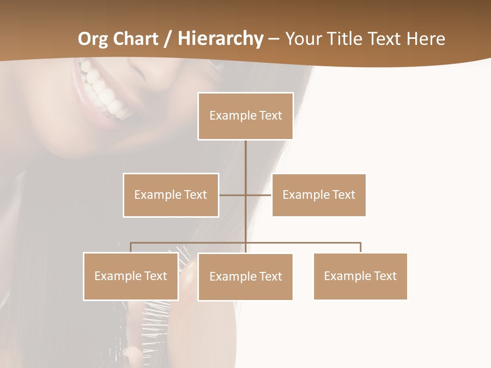 Hair Care Brunette PowerPoint Template