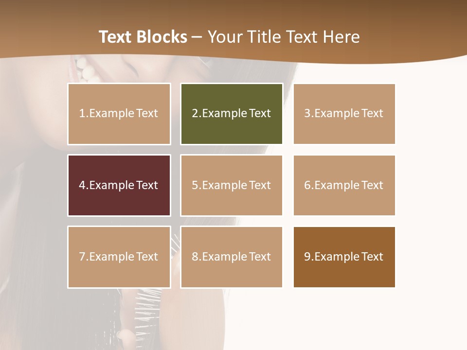 Hair Care Brunette PowerPoint Template