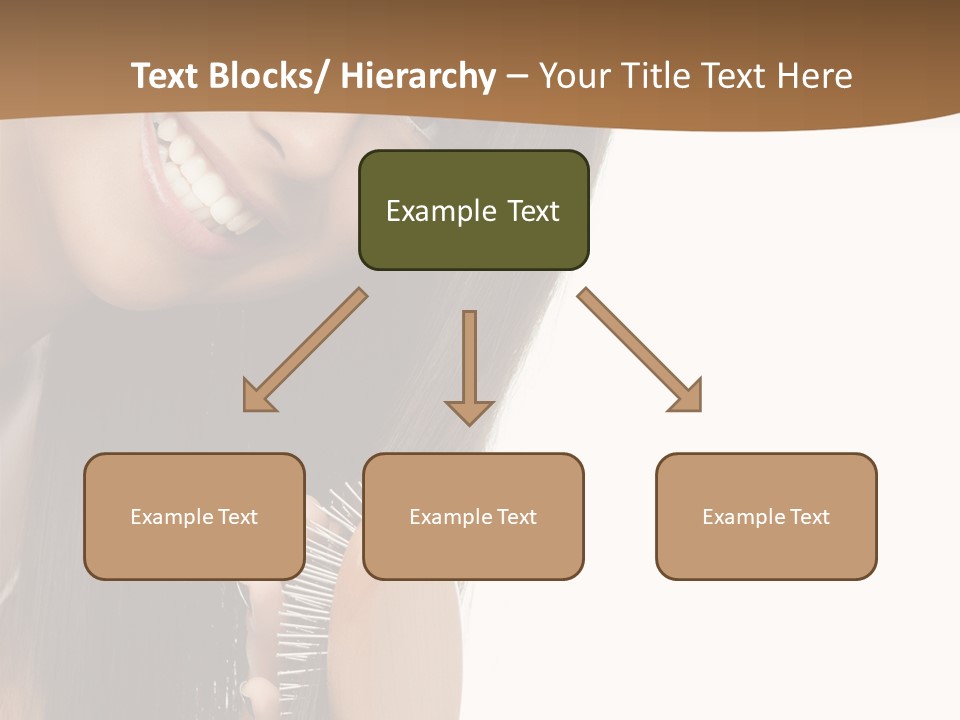 Hair Care Brunette PowerPoint Template