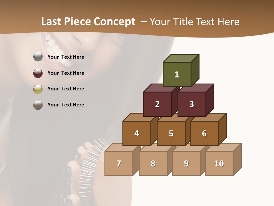 Hair Care Brunette PowerPoint Template