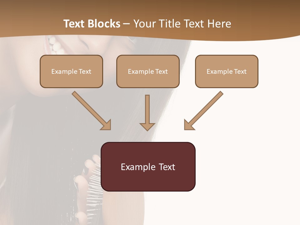 Hair Care Brunette PowerPoint Template