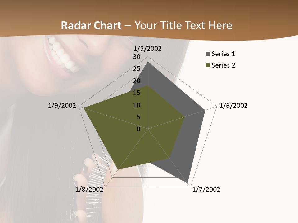 Hair Care Brunette PowerPoint Template