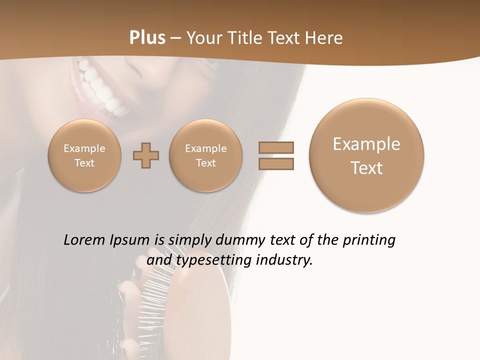 Hair Care Brunette PowerPoint Template