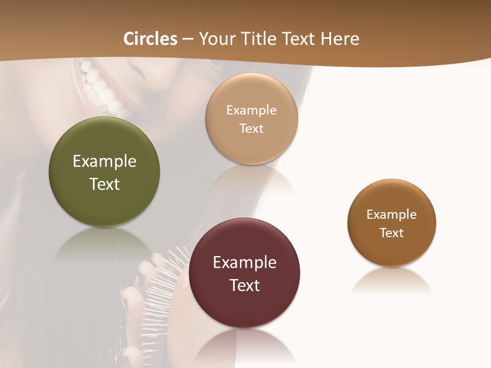 Hair Care Brunette PowerPoint Template