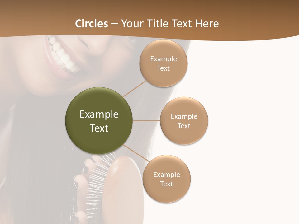 Hair Care Brunette PowerPoint Template