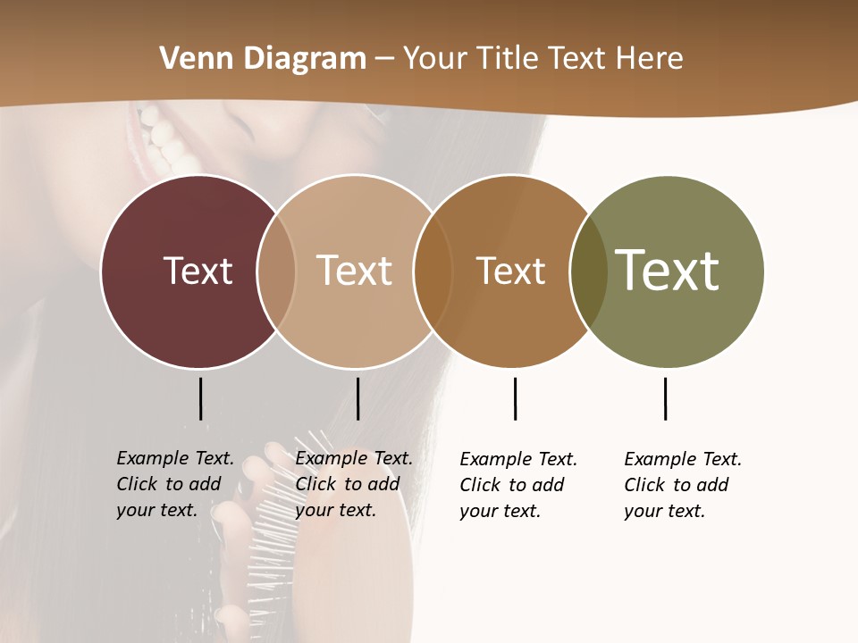Hair Care Brunette PowerPoint Template