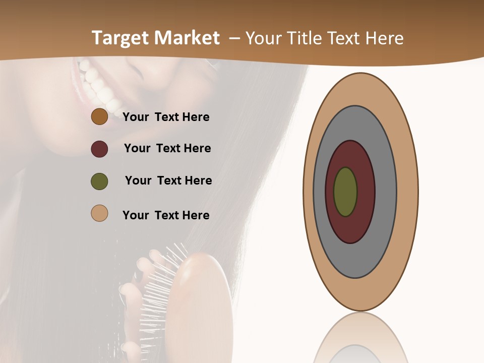 Hair Care Brunette PowerPoint Template