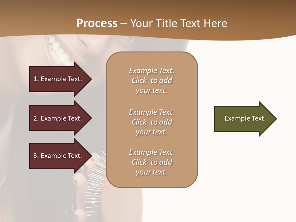 Hair Care Brunette PowerPoint Template