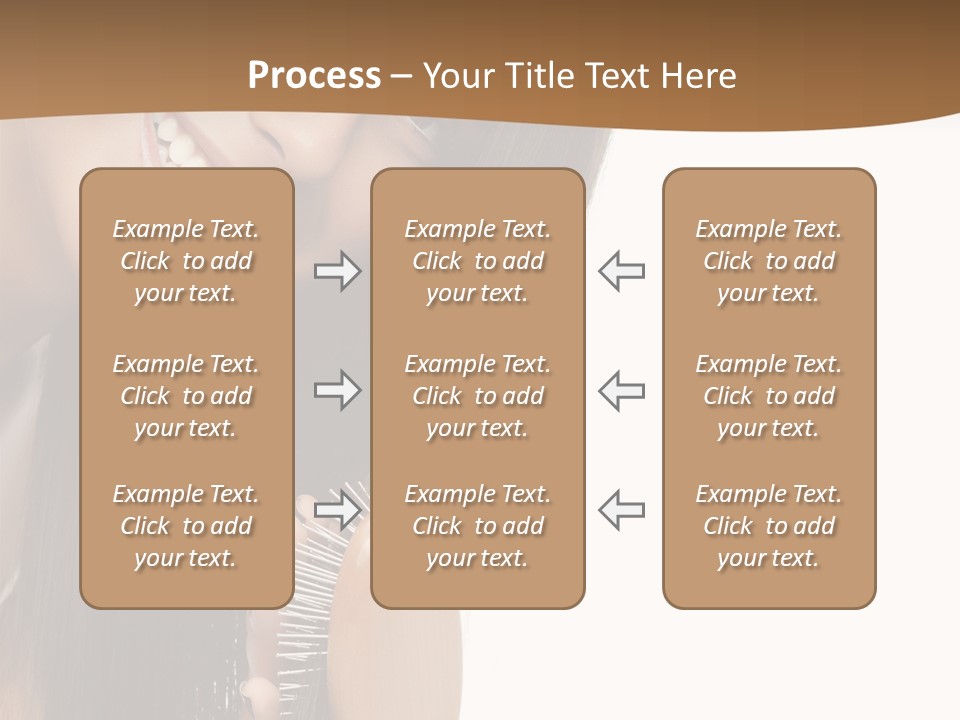 Hair Care Brunette PowerPoint Template