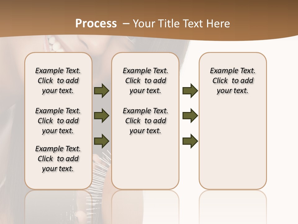 Hair Care Brunette PowerPoint Template