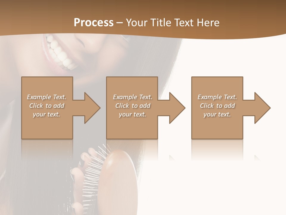 Hair Care Brunette PowerPoint Template