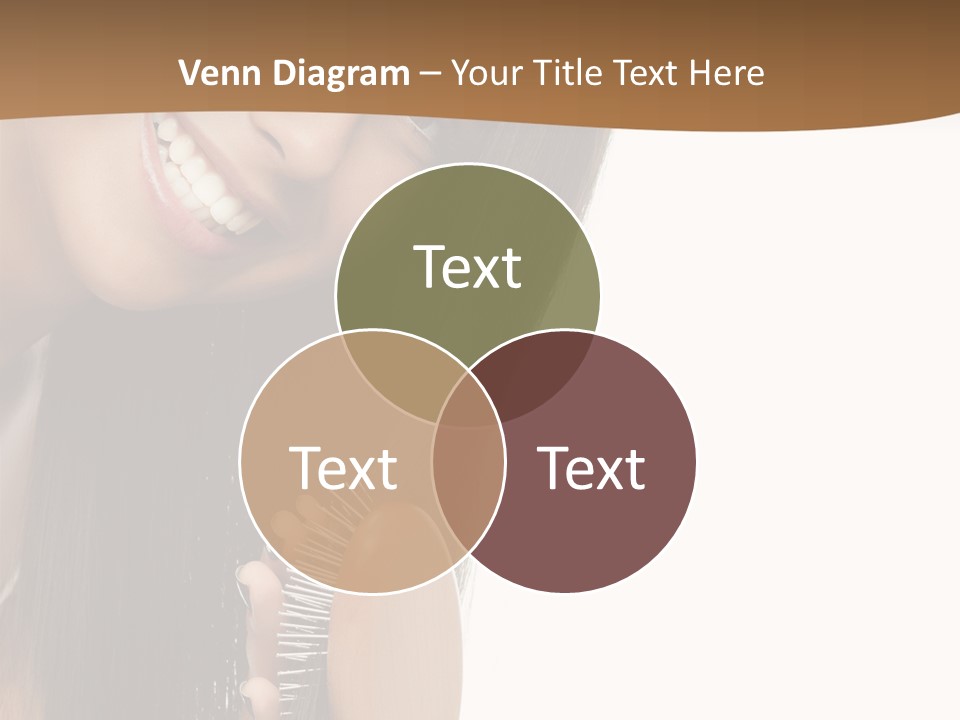 Hair Care Brunette PowerPoint Template