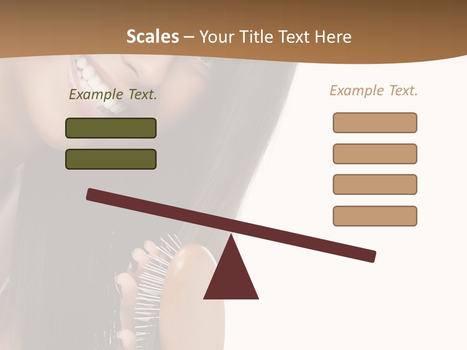 Hair Care Brunette PowerPoint Template