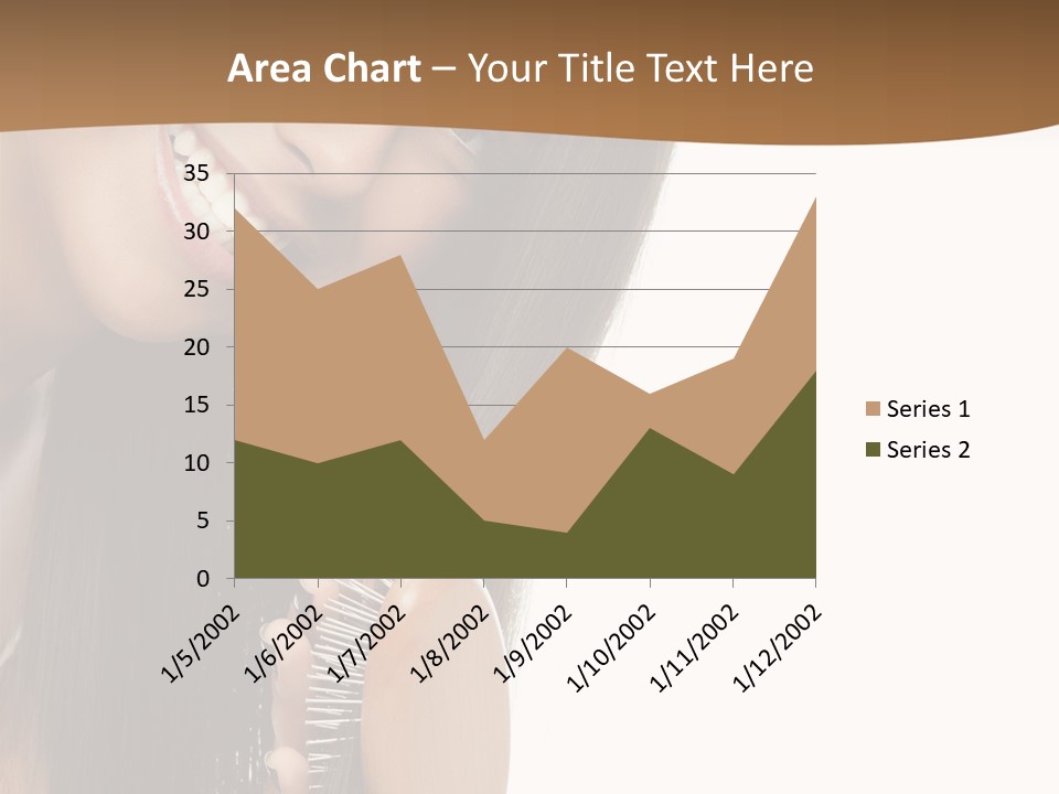 Hair Care Brunette PowerPoint Template