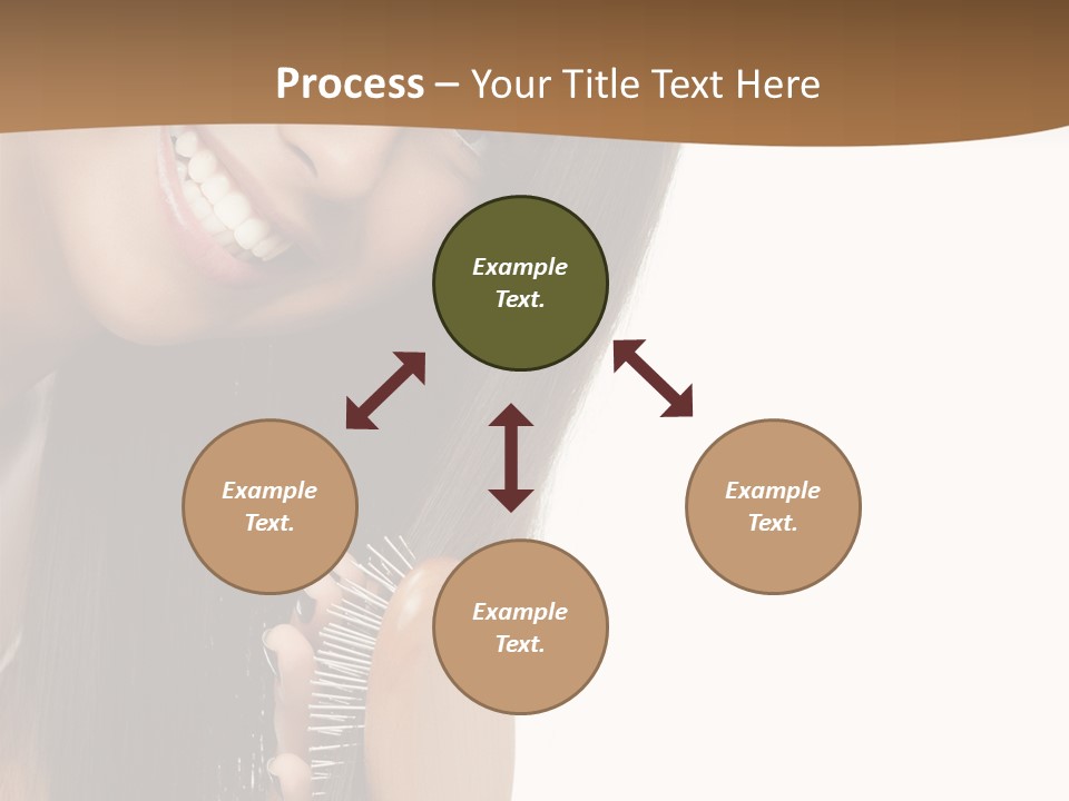 Hair Care Brunette PowerPoint Template