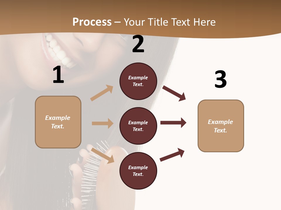 Hair Care Brunette PowerPoint Template