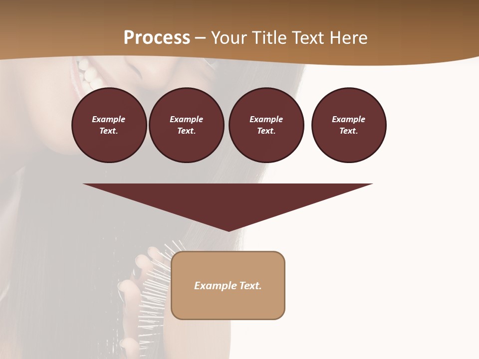 Hair Care Brunette PowerPoint Template