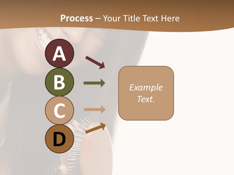 Hair Care Brunette PowerPoint Template