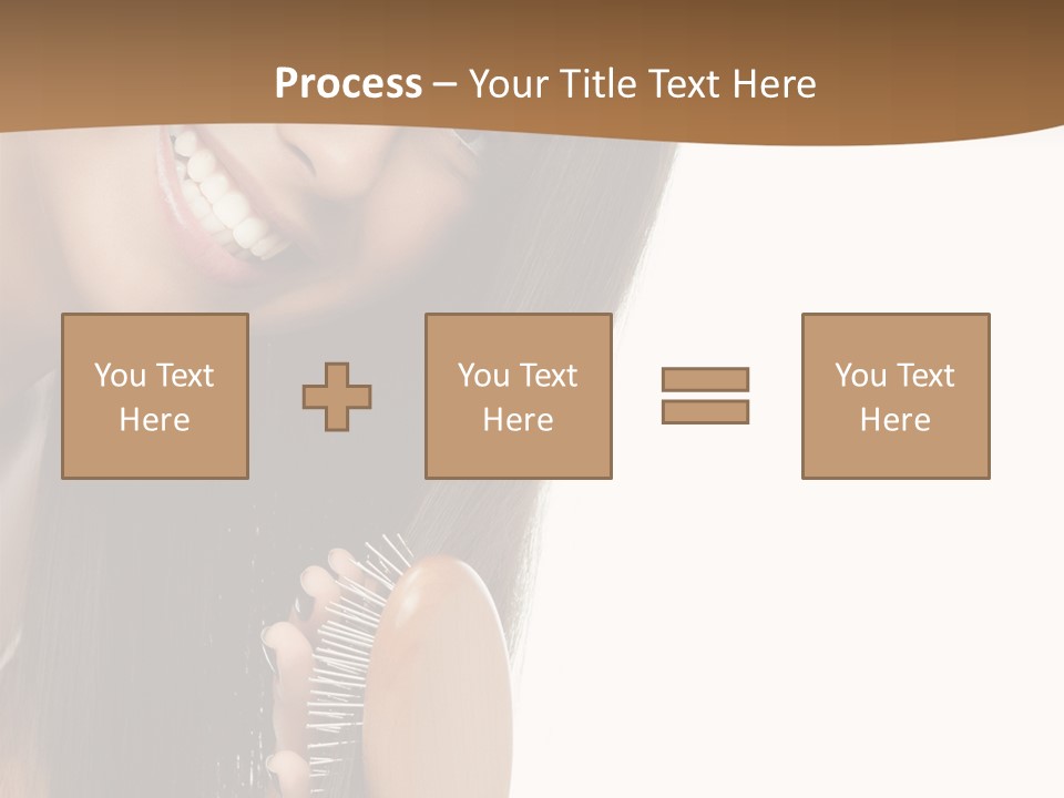 Hair Care Brunette PowerPoint Template