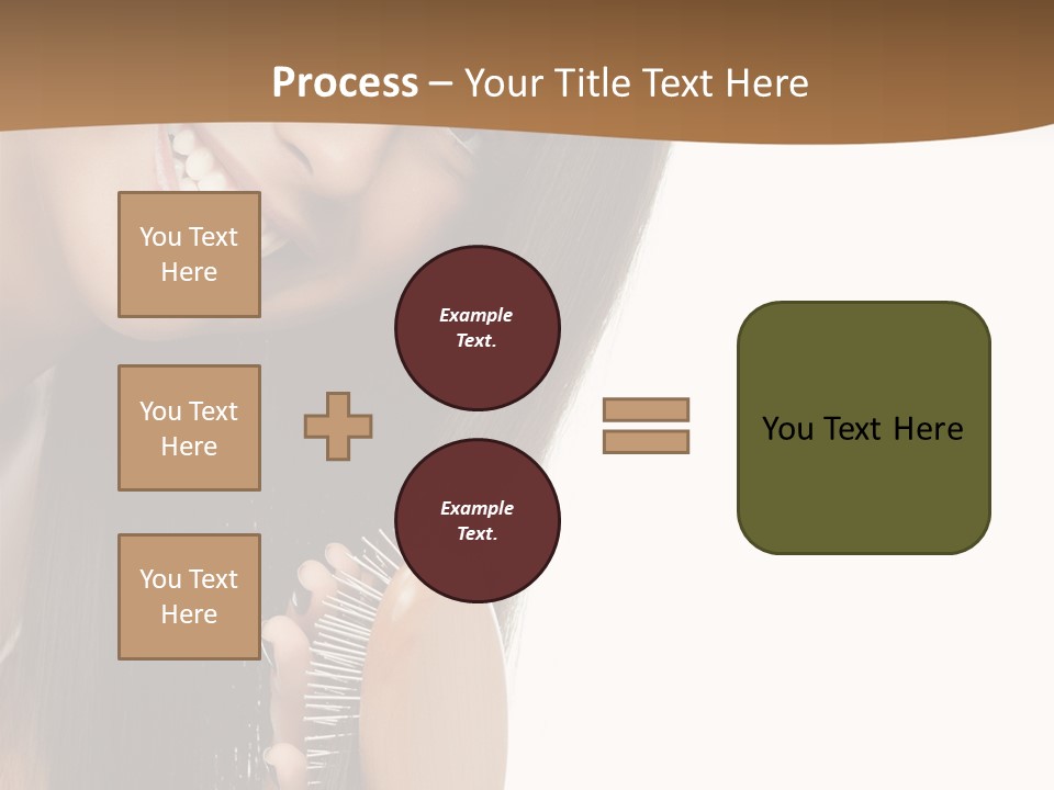 Hair Care Brunette PowerPoint Template