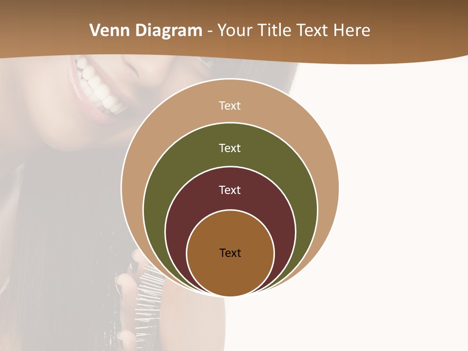 Hair Care Brunette PowerPoint Template