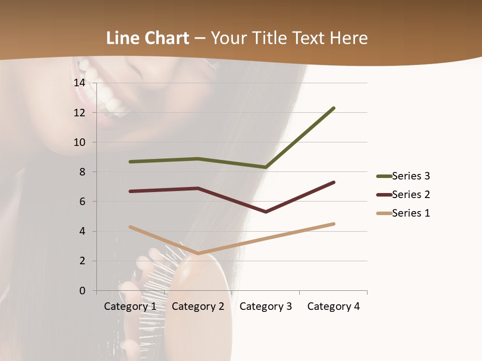 Hair Care Brunette PowerPoint Template