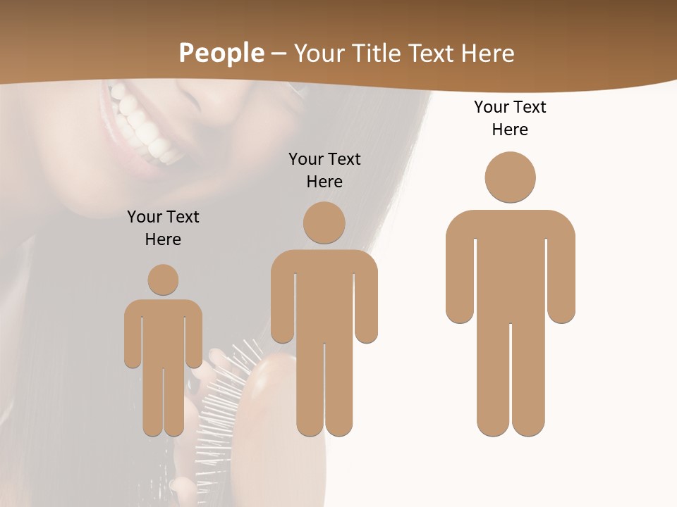 Hair Care Brunette PowerPoint Template