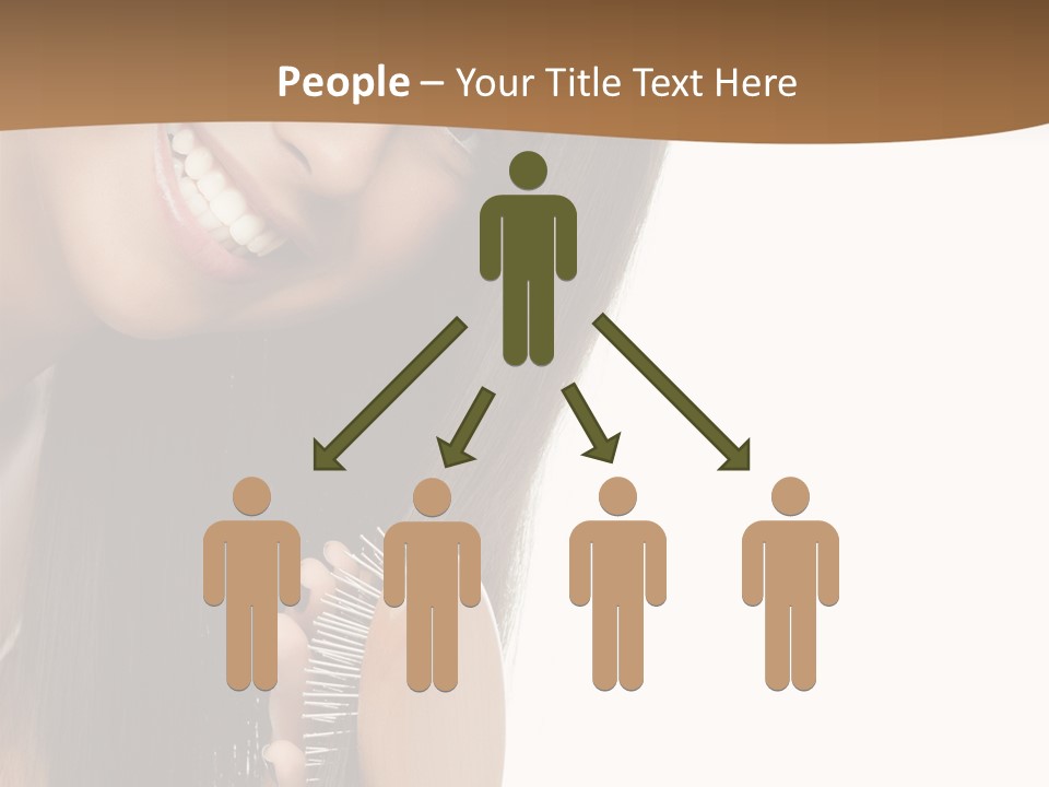Hair Care Brunette PowerPoint Template