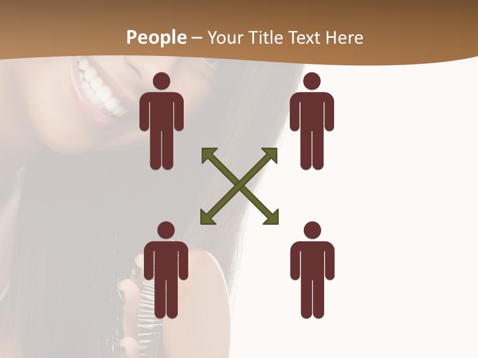 Hair Care Brunette PowerPoint Template