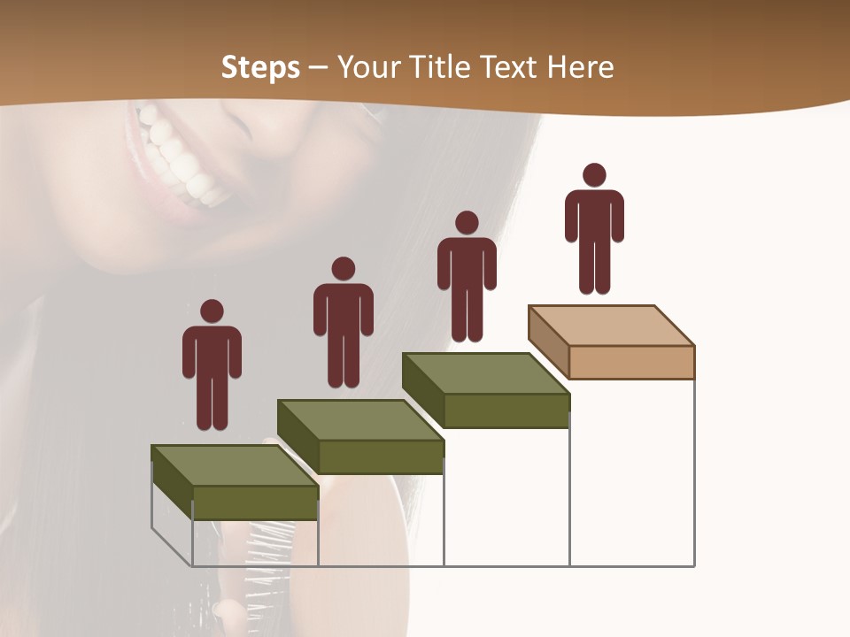 Hair Care Brunette PowerPoint Template