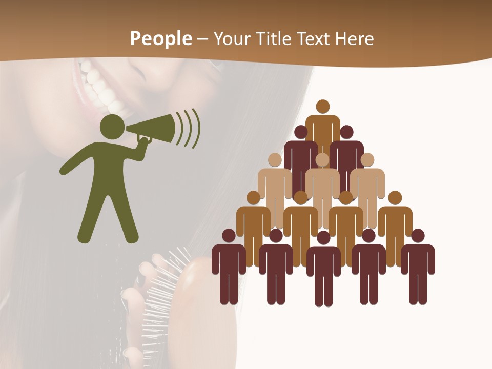 Hair Care Brunette PowerPoint Template