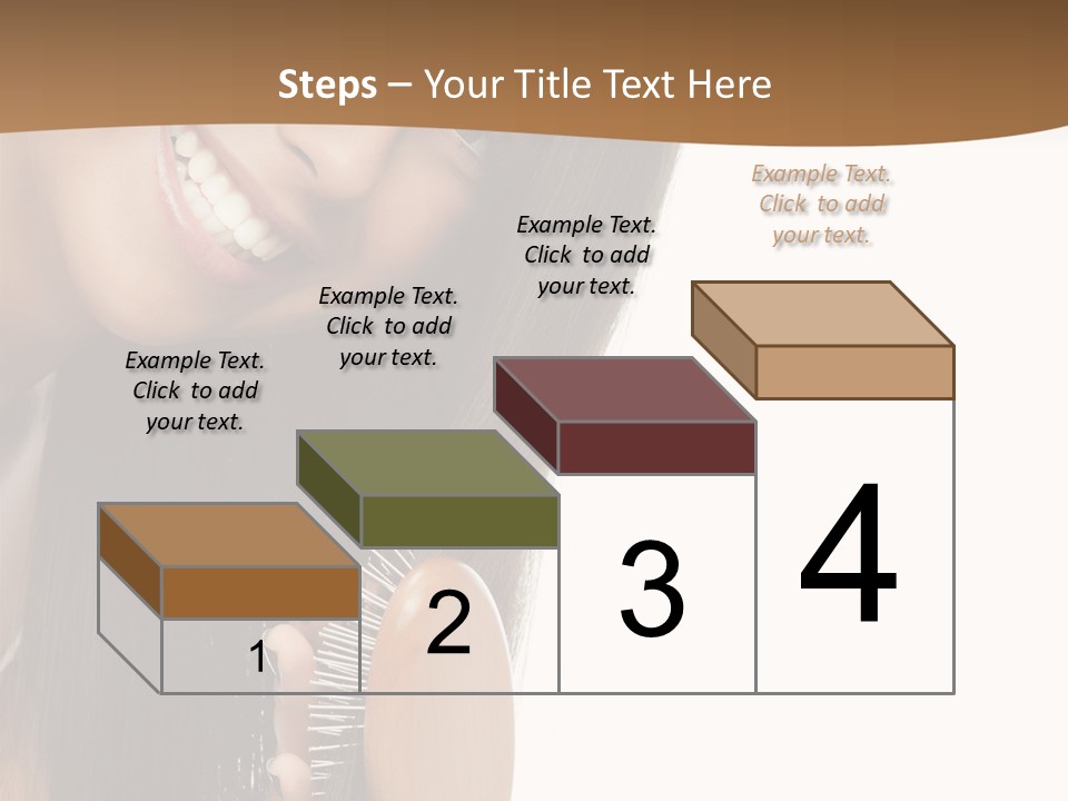 Hair Care Brunette PowerPoint Template