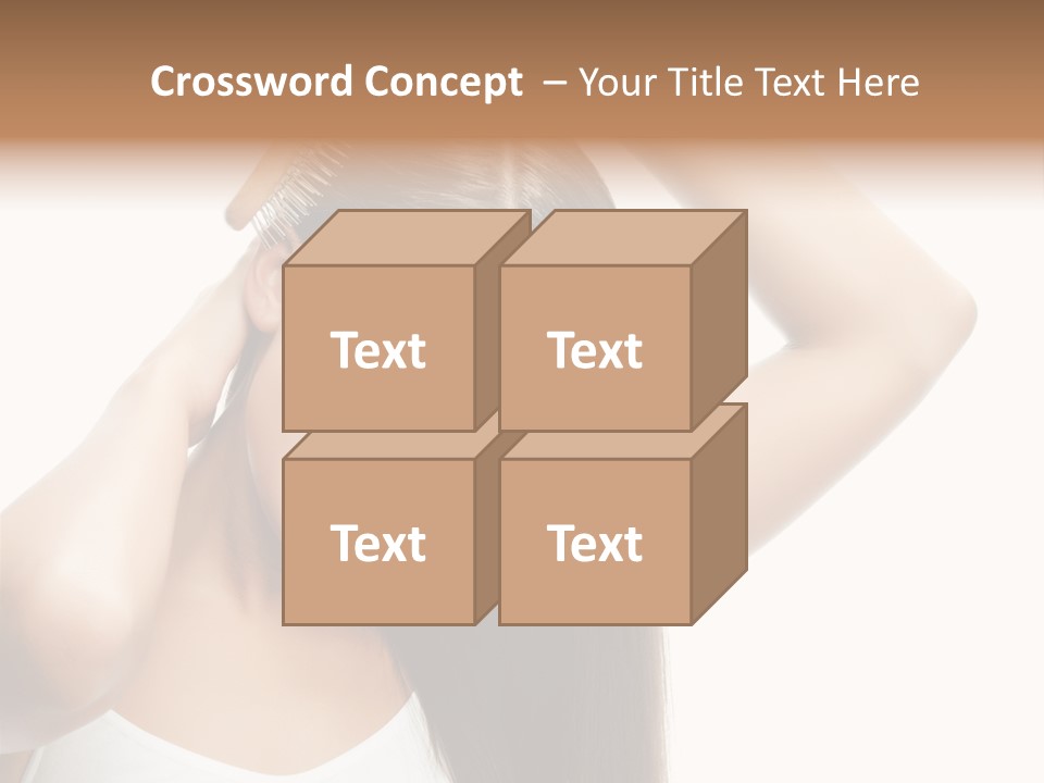 Adult White Lady PowerPoint Template