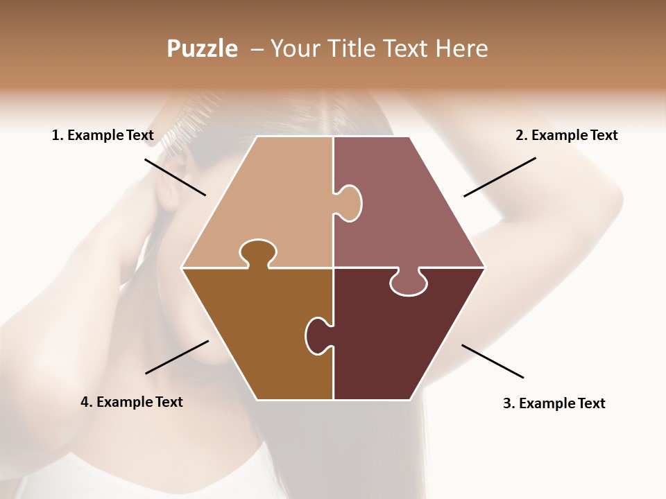 Adult White Lady PowerPoint Template