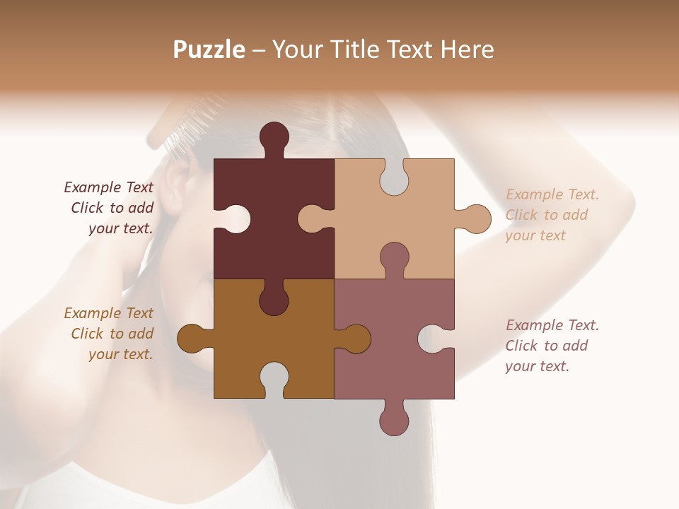 Adult White Lady PowerPoint Template