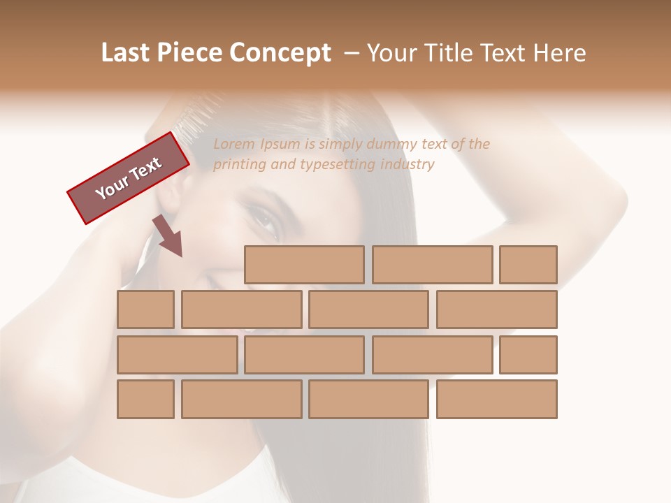 Adult White Lady PowerPoint Template