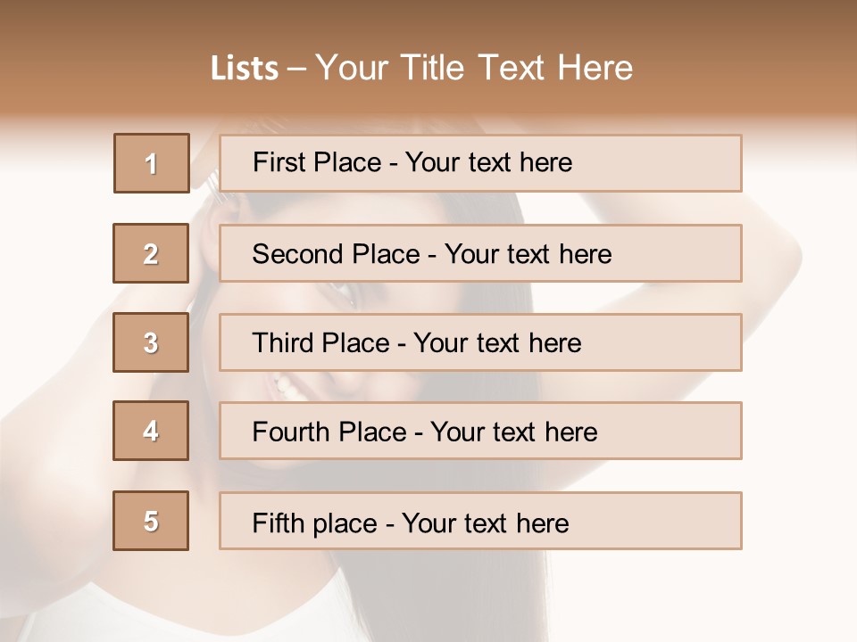 Adult White Lady PowerPoint Template