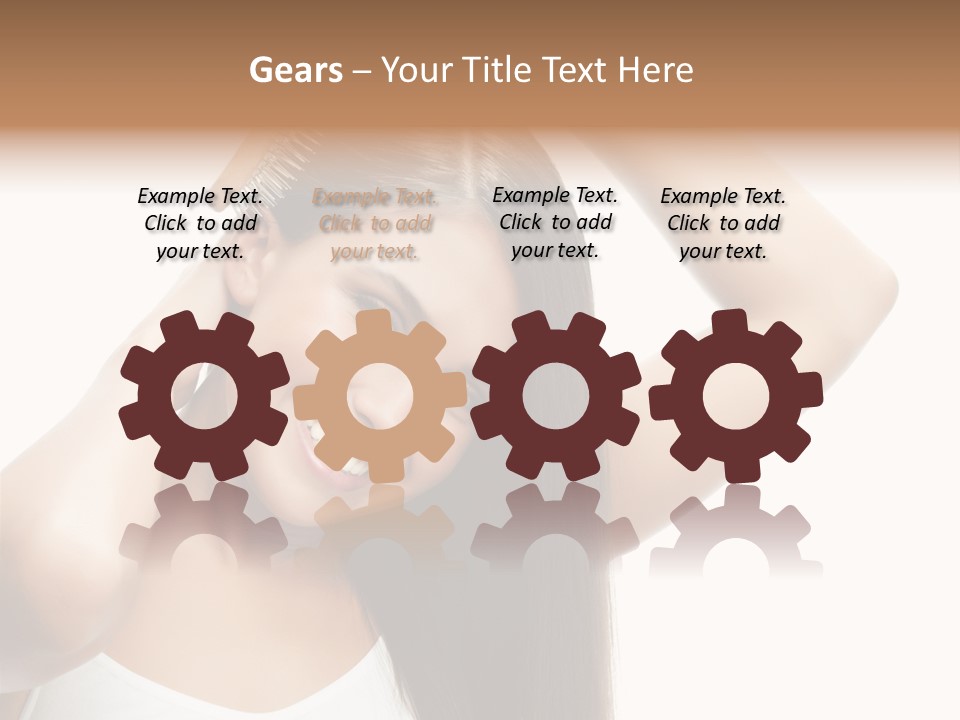 Adult White Lady PowerPoint Template